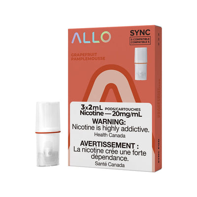 STLTH Compatible Allo Sync Grapefruit Vape Pods Pre-filled Pod Allo Sync 