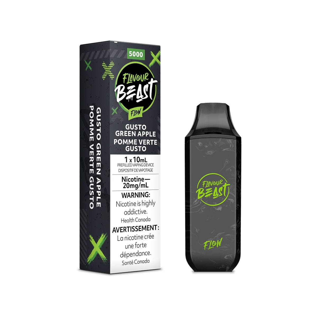 Flavour Beast Flow Gusto Green Apple Disposable Vape Pen Disposable Flavour Beast 