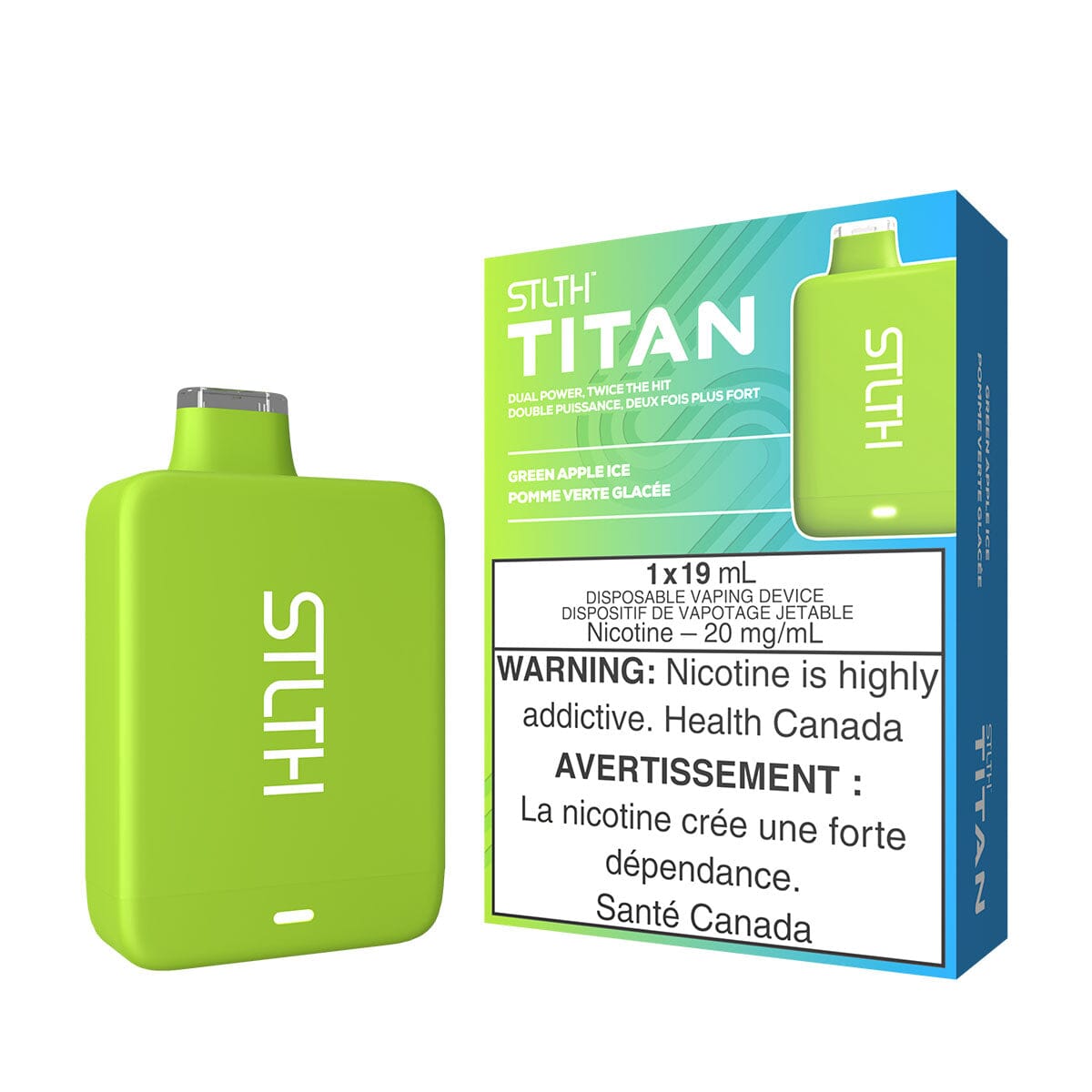 STLTH Titan Green Apple Ice Disposable Vape | VapeMeet STLTH Titan Green Apple Ice Disposable Vape | VapeMeet