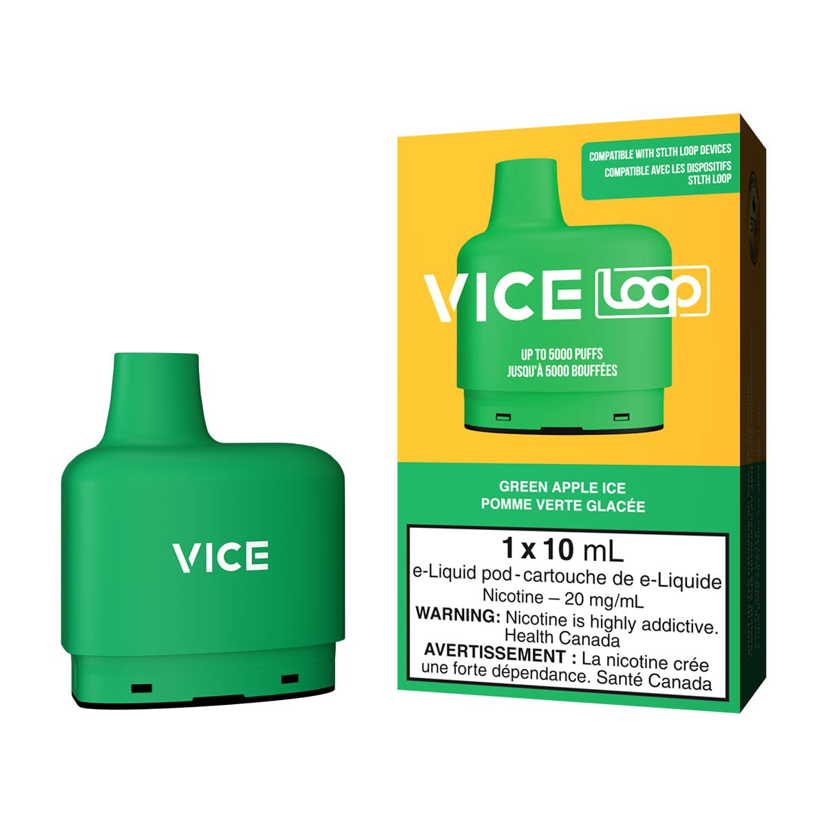 Vice Loop Green Apple Ice Disposable Vape Pod Disposable Loop 