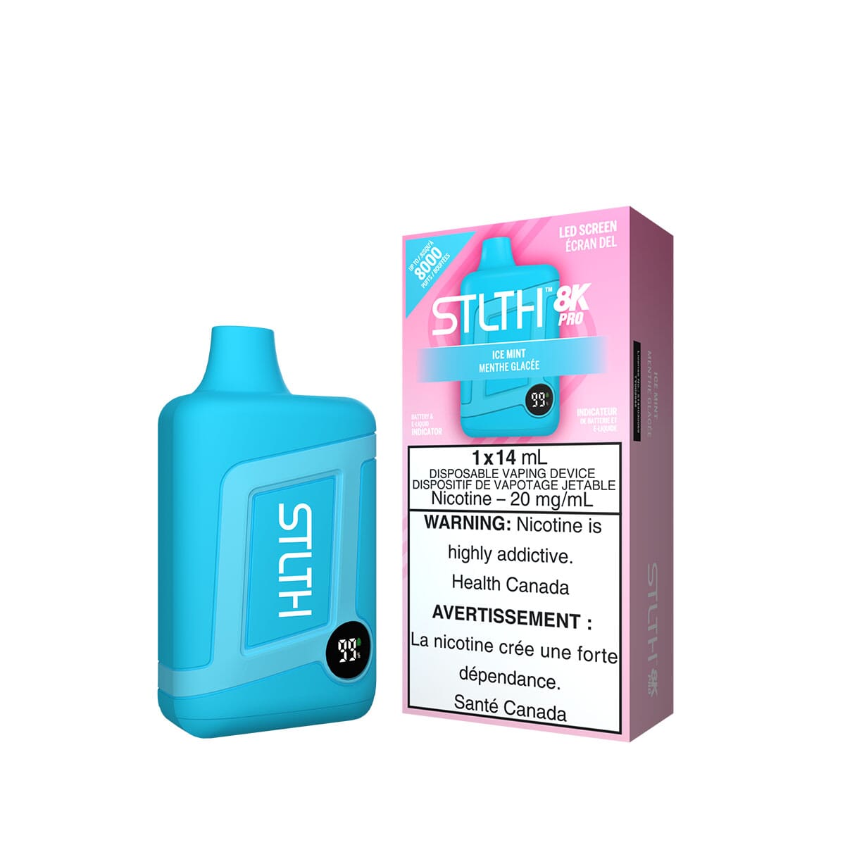 STLTH 8K Pro Ice Mint Disposable Vape Pen Disposable STLTH 