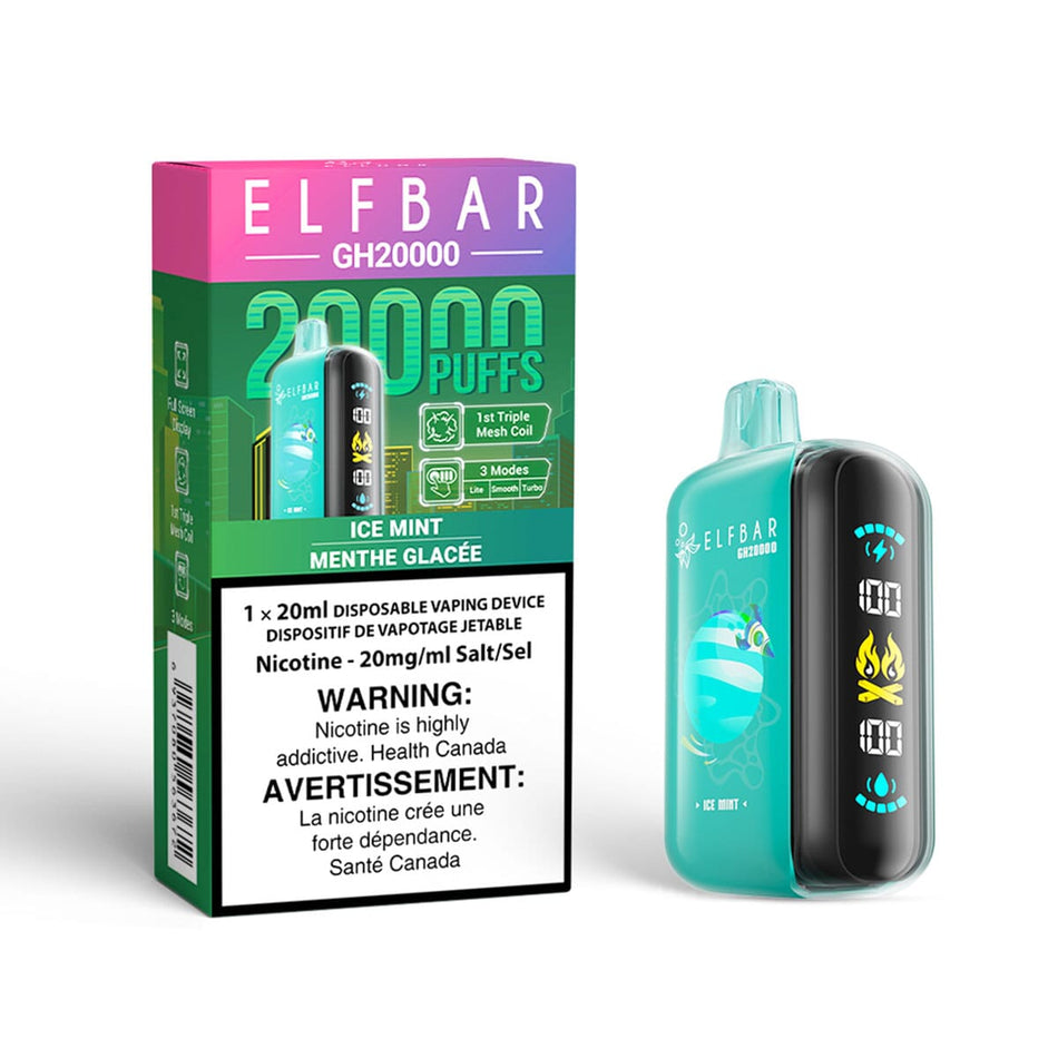 Elf Bar GH20K Ice Mint Disposable Vape Disposable Elf Bar 