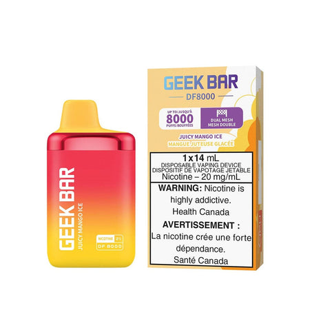 Geek Bar DF8000 Juicy Mango Ice Disposable Vape Disposable Geek Bar 