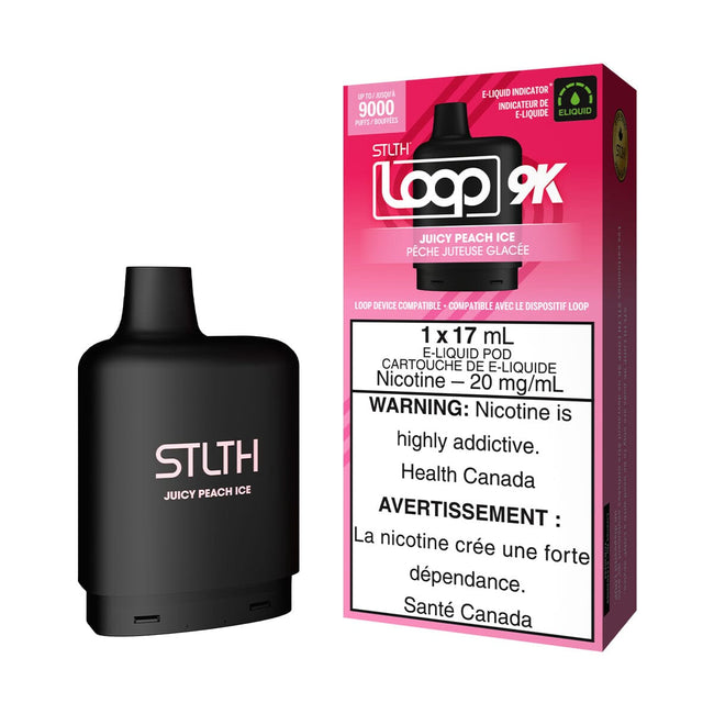 STLTH Loop 2 Juicy Peach Ice Disposable Vape Pod Disposable Loop 2 