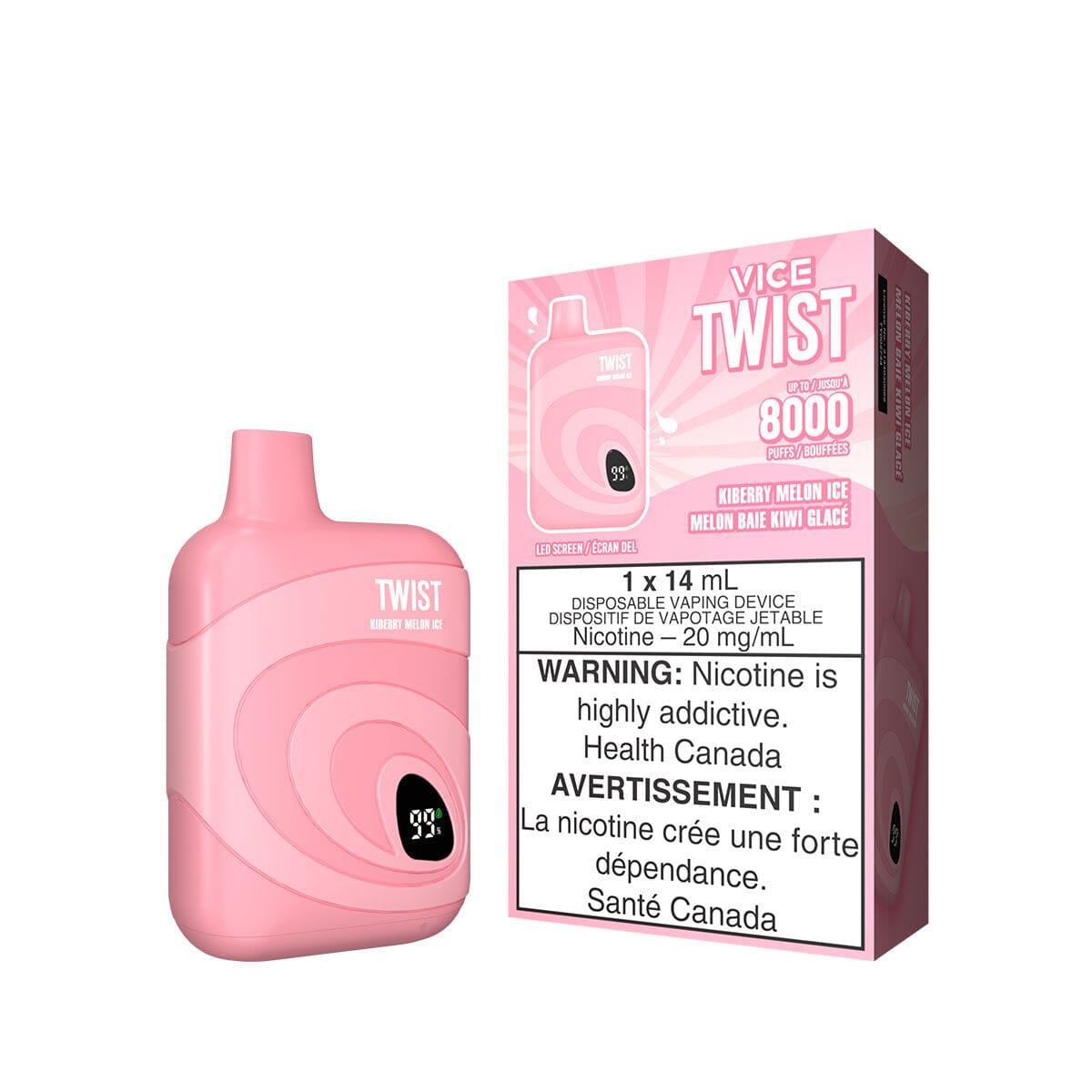 Vice Twist Kiberry Melon Ice Disposable Vape Pen | VapeMeet - VapeMeet Inc