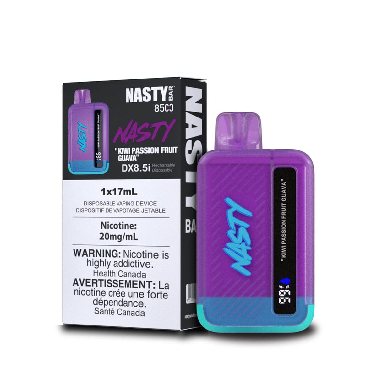 Nasty Bar 8500 Kiwi Passionfruit Guava Disposable Vape Pen Disposable Nasty 