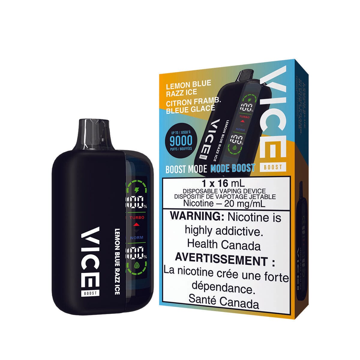 Vice Boost Lemon Blue Razz Ice Disposable Vape Pen | VapeMeet ...