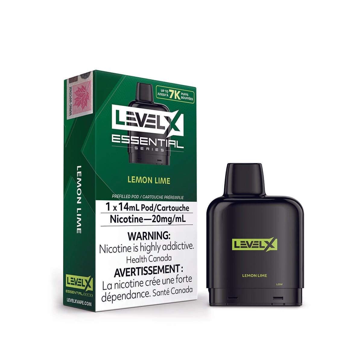 Level X Essential Series Lemon Lime Disposable Vape Pod Disposable Level X 