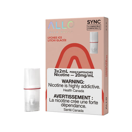 STLTH Compatible Allo Sync Lychee Ice Vape Pods Pre-filled Pod Allo Sync 