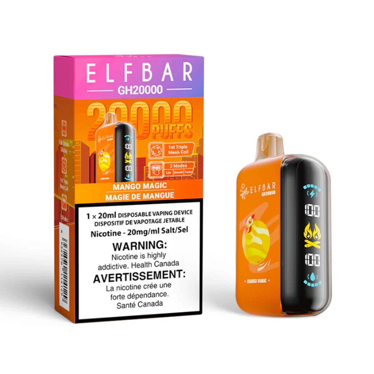 Elf Bar GH20K Mango Magic Disposable Vape Disposable Elf Bar 