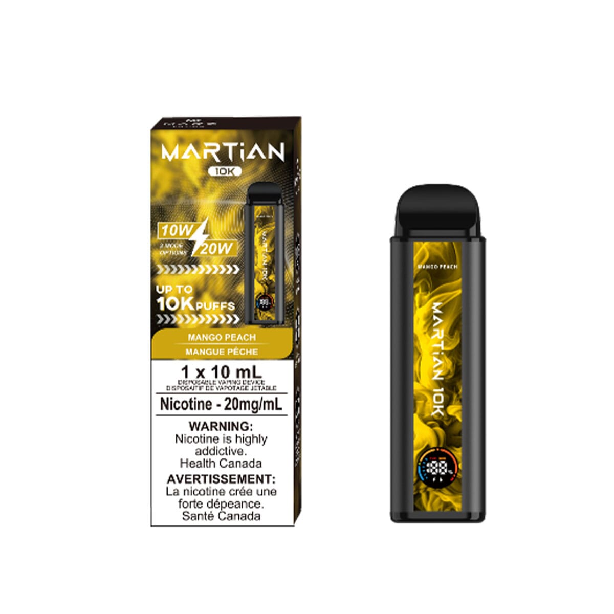 Marz Martian 10K Mango Peach Disposable Vape Pen Disposable Marz 