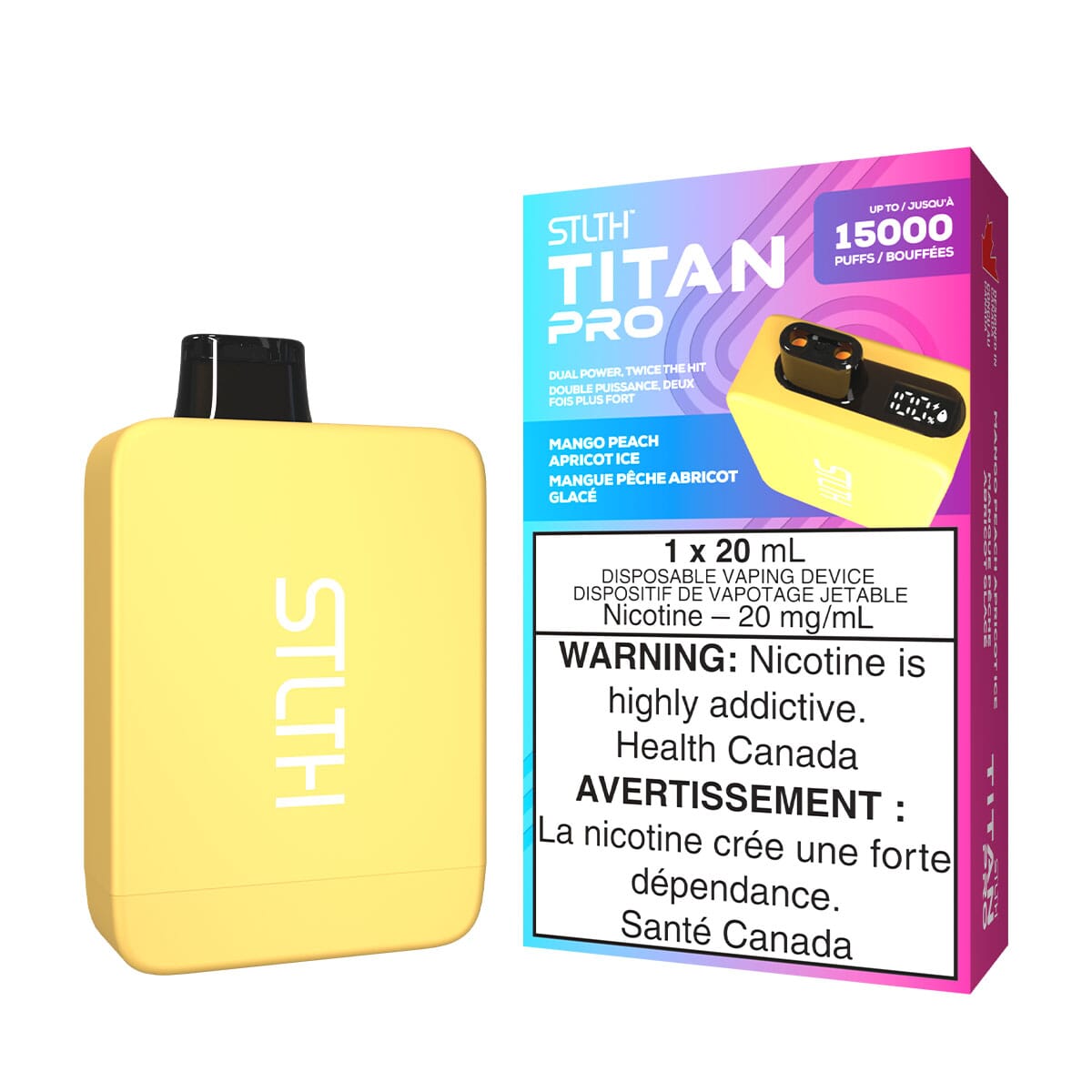 STLTH Titan Pro Mango Peach Apricot Ice Disposable Vape Disposable STLTH 