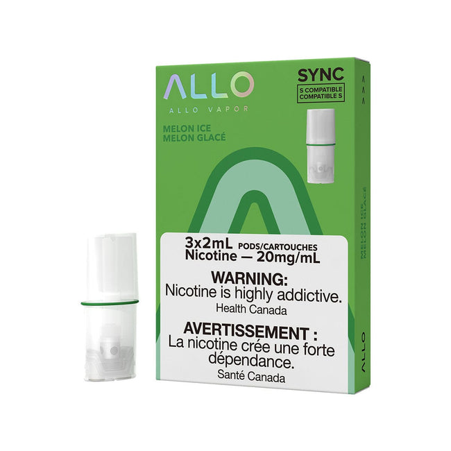 STLTH Compatible Allo Sync Melon Ice Vape Pods Pre-filled Pod Allo Sync 