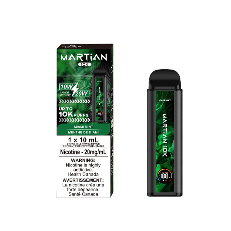 Marz Martian 10K Miami Mint Disposable Vape Pen Disposable Marz 