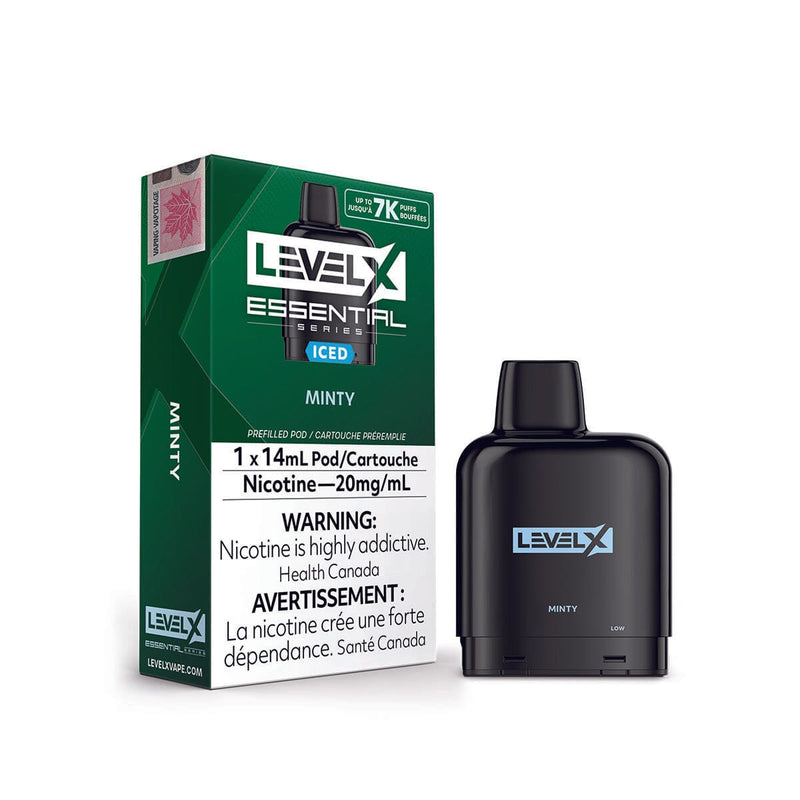 Level X Essential Series Minty Ice Disposable Vape Pod Disposable Level X 