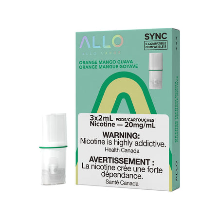 STLTH Compatible Allo Sync Orange Mango Guava Vape Pods Pre-filled Pod Allo Sync 