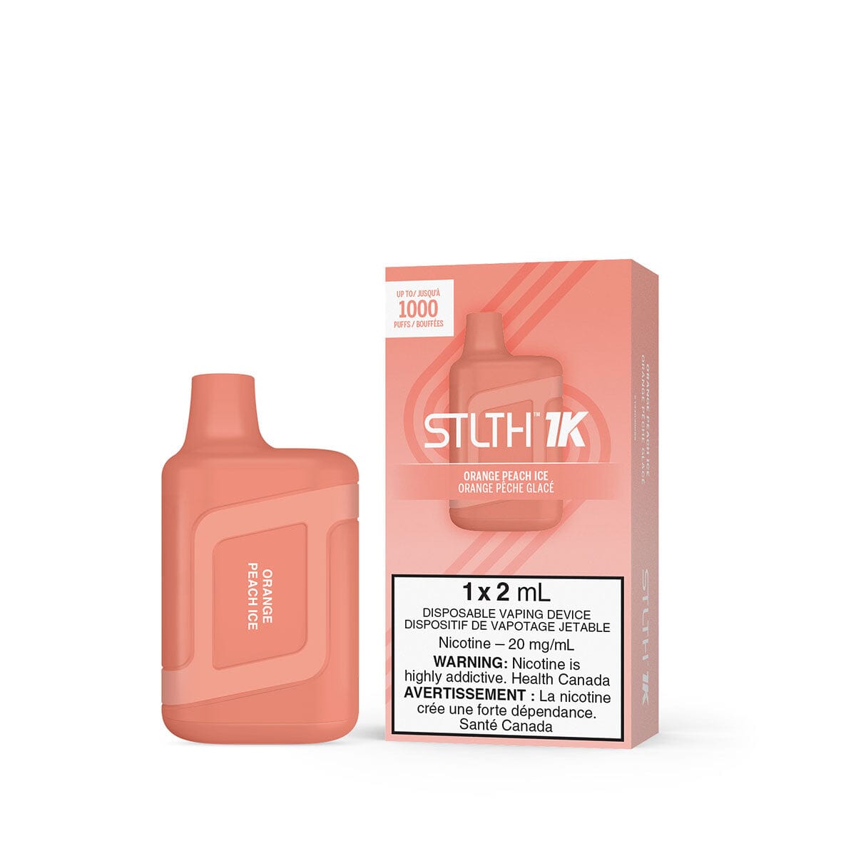 STLTH 1K Orange Peach Ice Disposable Vape - VapeMeet Inc