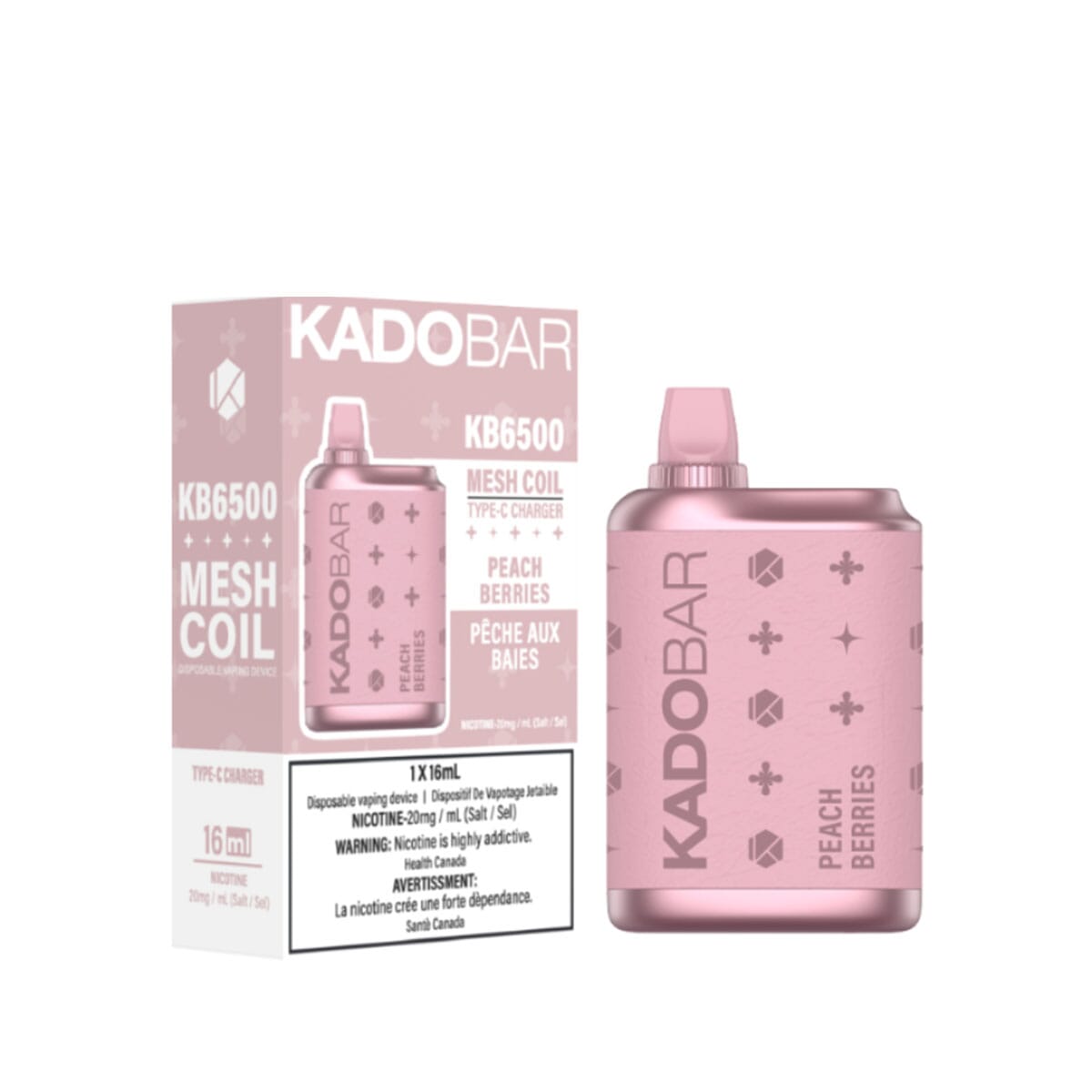 Kadobar KB 6500 Peach Berries Disposable Vape Pen Disposable Kadobar 