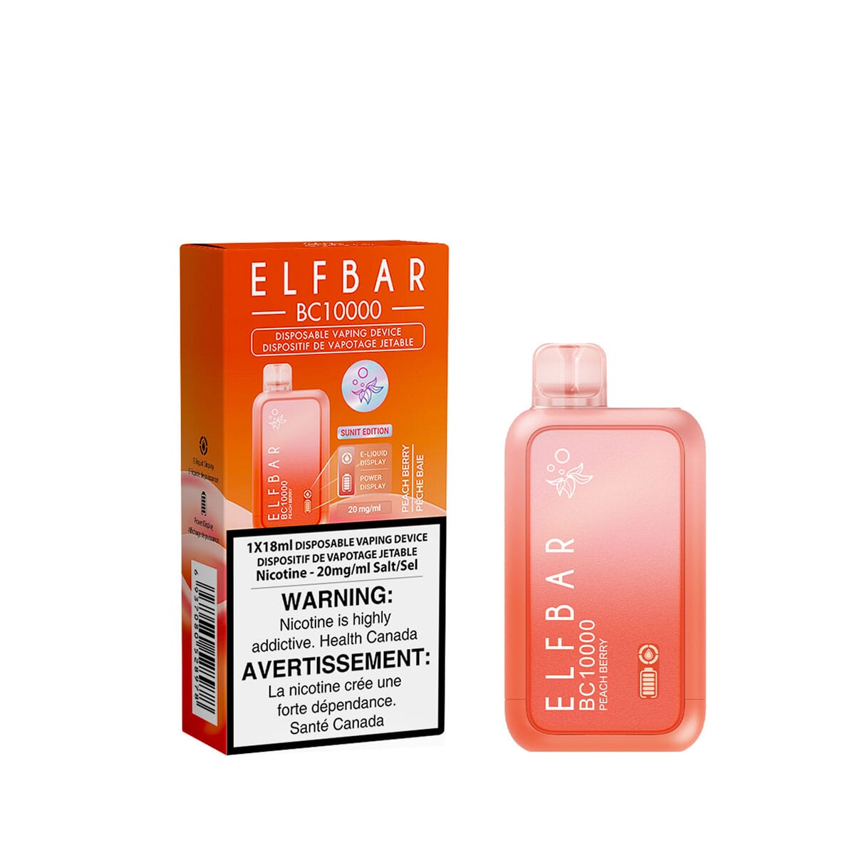 Elf Bar BC10K Peach Berry Disposable Vape Pen Disposable Elf Bar 