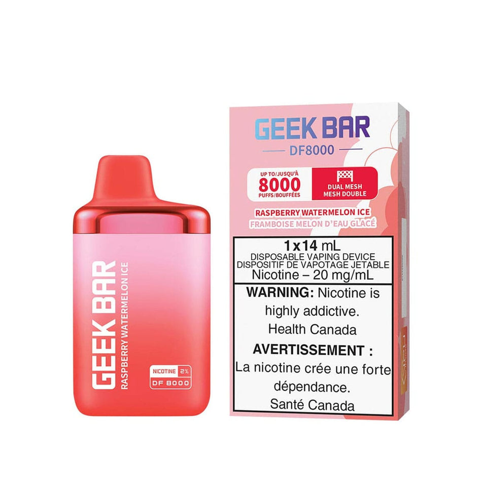 Geek Bar DF8000 Raspberry Watermelon Ice Disposable Vape Disposable Geek Bar 