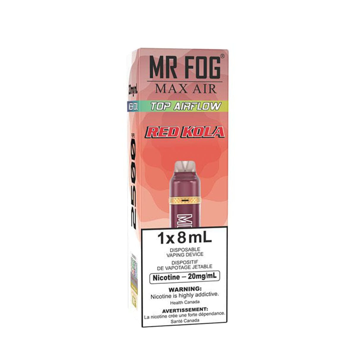 Mr. Fog Max Air Red Classic Disposable Vape Pen Disposable Mr. Fog Max Air 