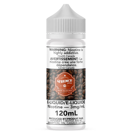 French Press - Rich Hazelnut E-Liquid French Press 120mL 0 mg/mL 