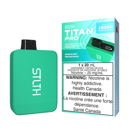 STLTH Titan Pro Smooth Mint Disposable Vape Disposable STLTH 