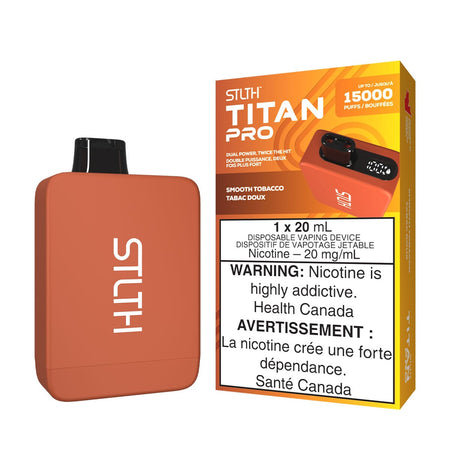 STLTH Titan Pro Smooth Tobacco Disposable Vape Disposable STLTH 