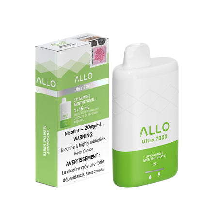 Allo Ultra 7000 Spearmint Disposable Vape Pen Disposable Allo Ultra 