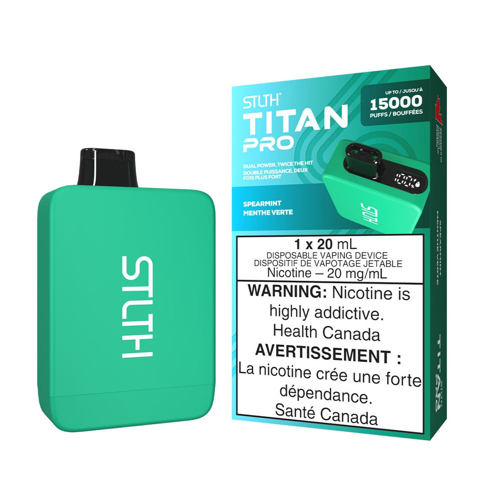 STLTH Titan Pro Spearmint Disposable Vape Disposable STLTH 