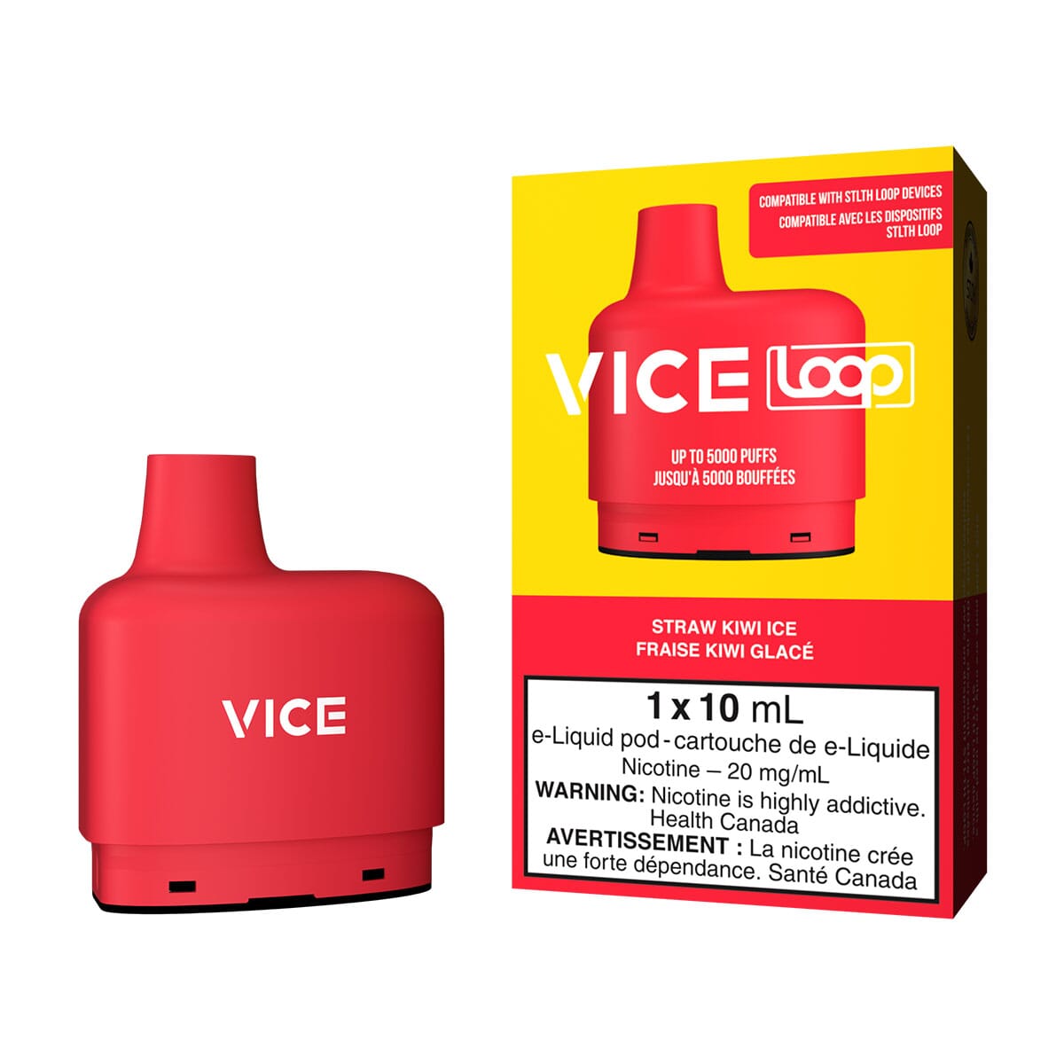 Vice Loop Straw Kiwi Ice Disposable Vape Pod Disposable Loop 