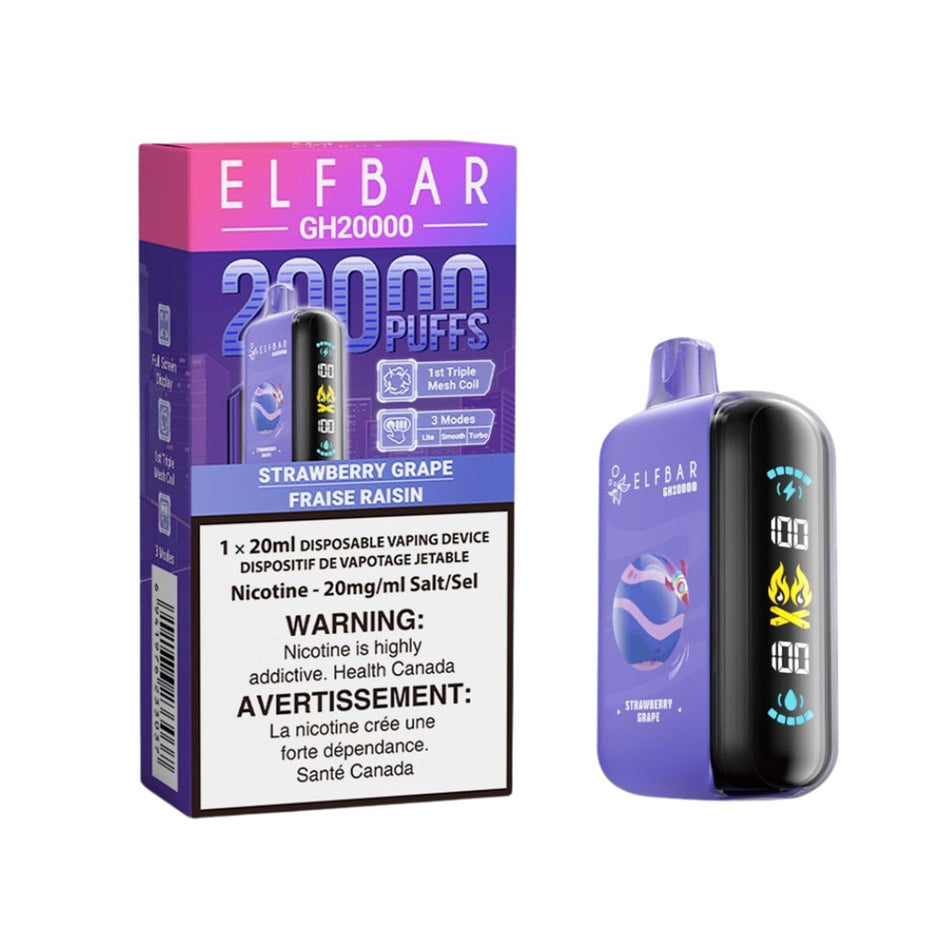 Elf Bar GH20K Strawberry Grape Disposable Vape Disposable Elf Bar 