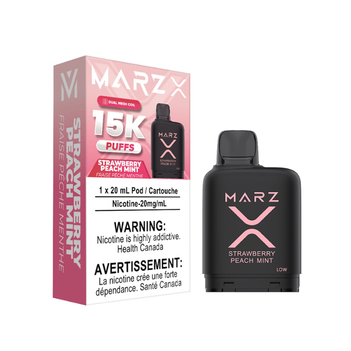 Marz X 15K Strawberry Peach Mint Disposable Pod Disposable Marz 