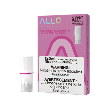 STLTH Compatible Allo Sync Strawberry Watermelon Vape Pods Pre-filled Pod Allo Sync 