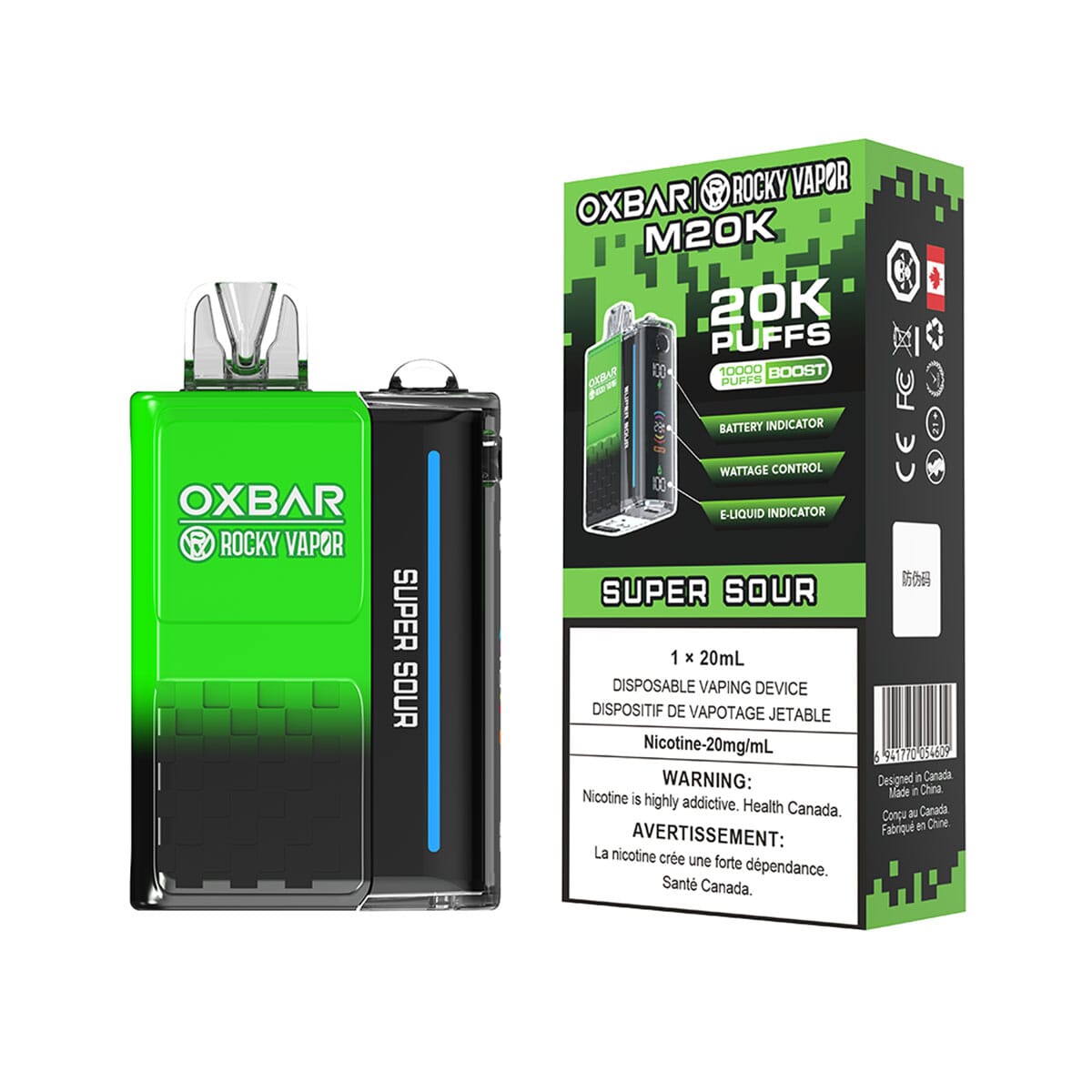 Oxbar M20K Super Sour Disposable Vape Disposable Oxbar 