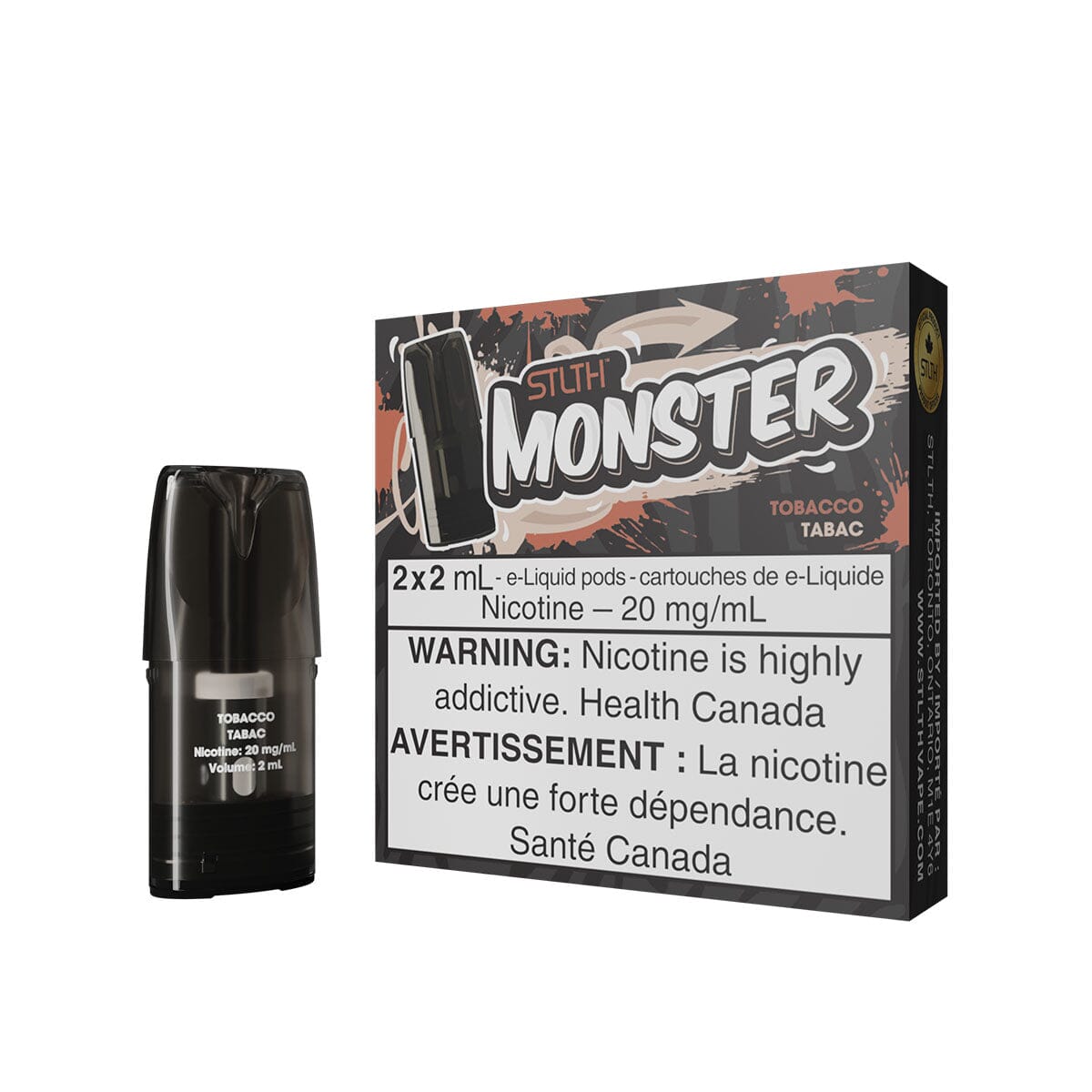 STLTH Monster Tobacco Vape Pods Pre-filled Pod STLTH 