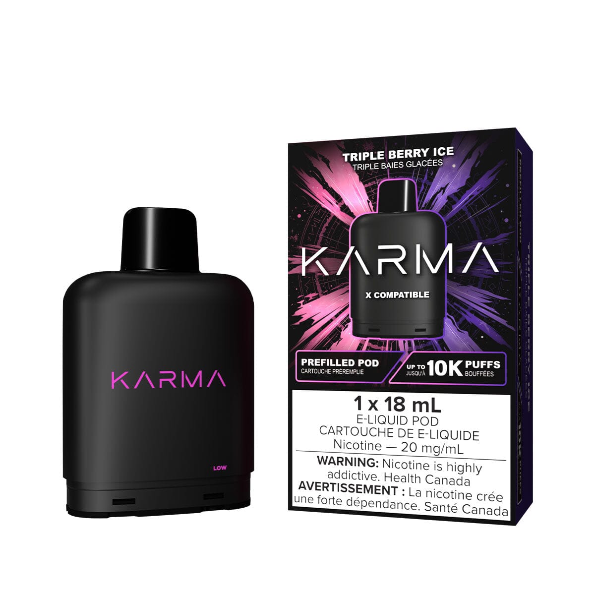 Level X Karma Triple Berry Ice Disposable Vape Pod Disposable Level X 