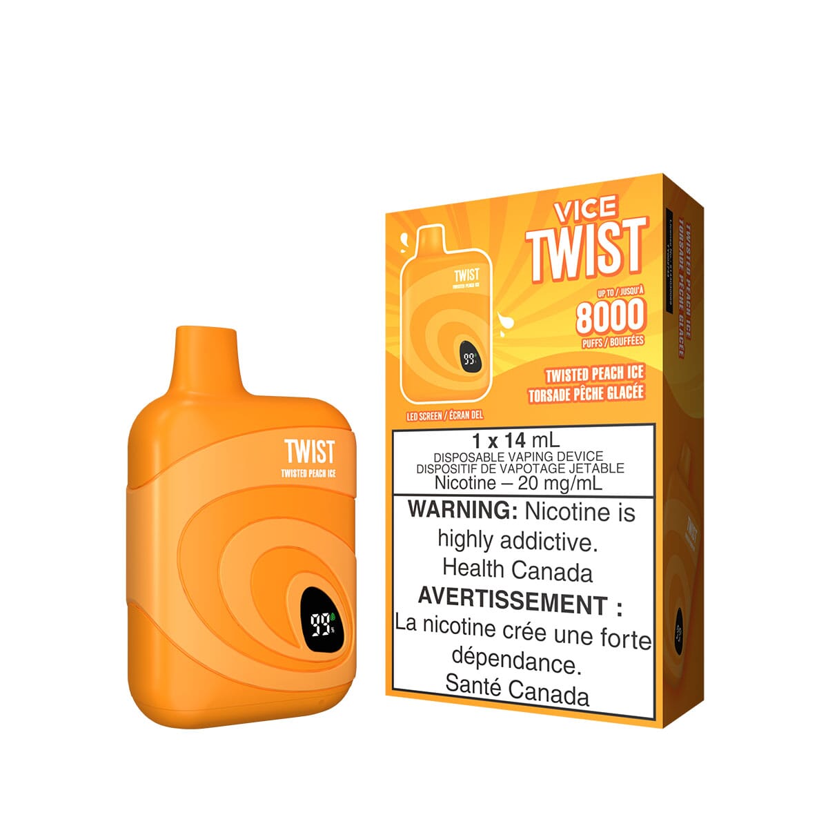 Vice Twist Twisted Peach Ice Disposable Vape Pen Disposable Vice 