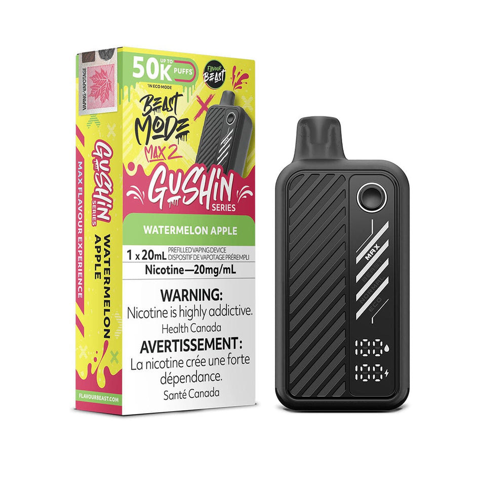 Flavour Beast Beast Mode Max 2 - Gushin' Series - Watermelon Apple Disposable Flavour Beast Beast Mode Max 2 
