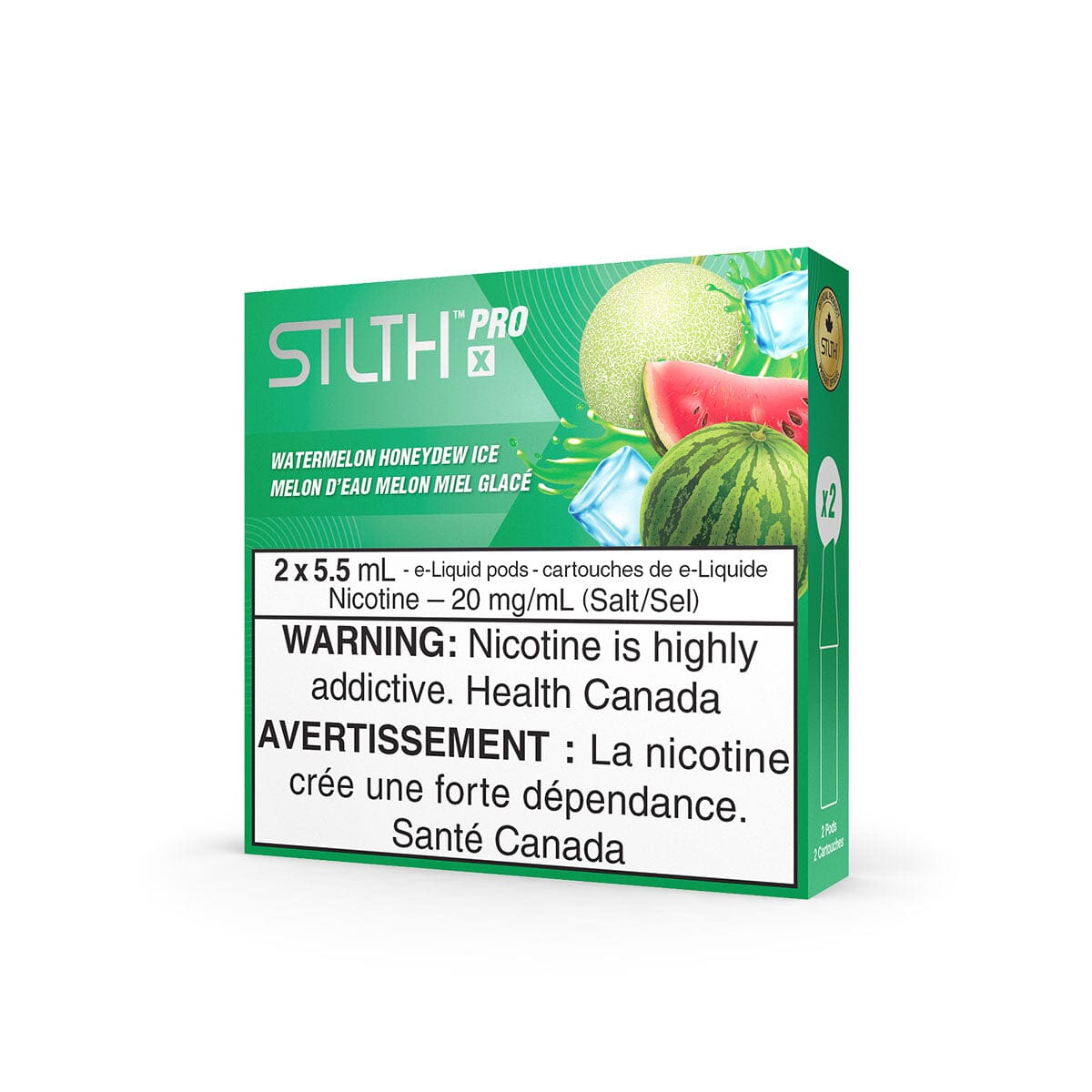 STLTH Pro X Watermelon Honeydew Ice Vape Pods Pre-Filled Pod STLTH 