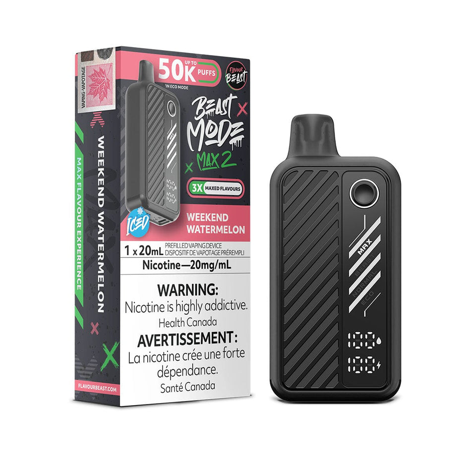 Flavour Beast Beast Mode Max 2 Weekend Watermelon Disposable Vape Disposable Flavour Beast 