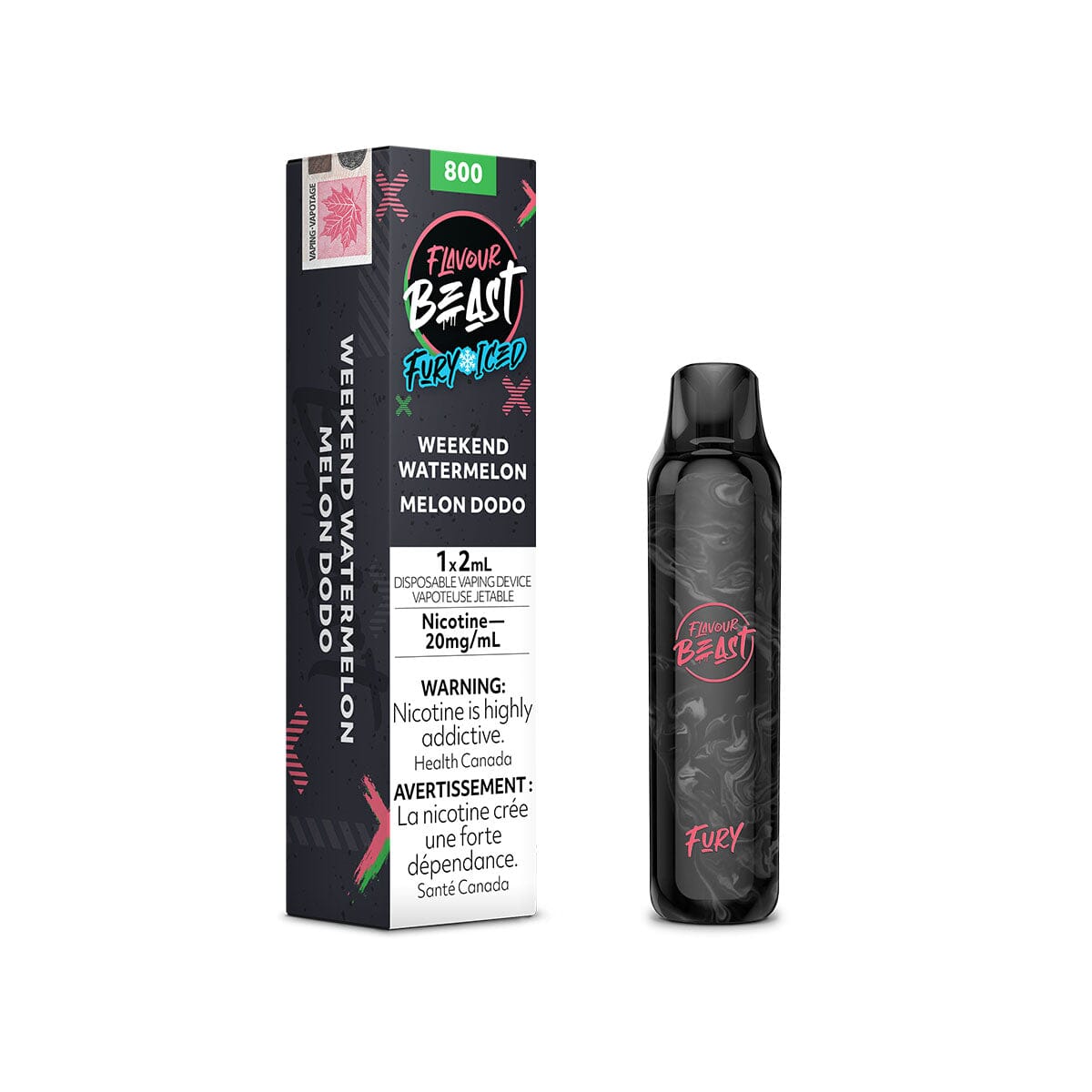 Flavour Beast Fury Weekend Watermelon Iced Disposable Vape Pen Disposable Flavour Beast 