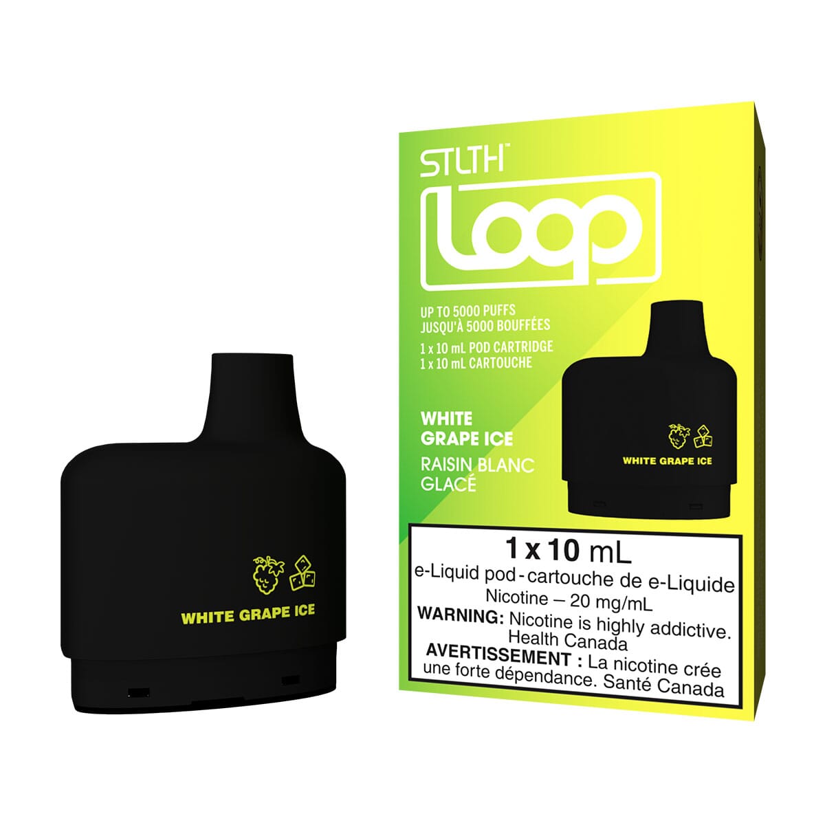 STLTH Loop White Grape Ice Disposable Vape Pod Disposable Loop 