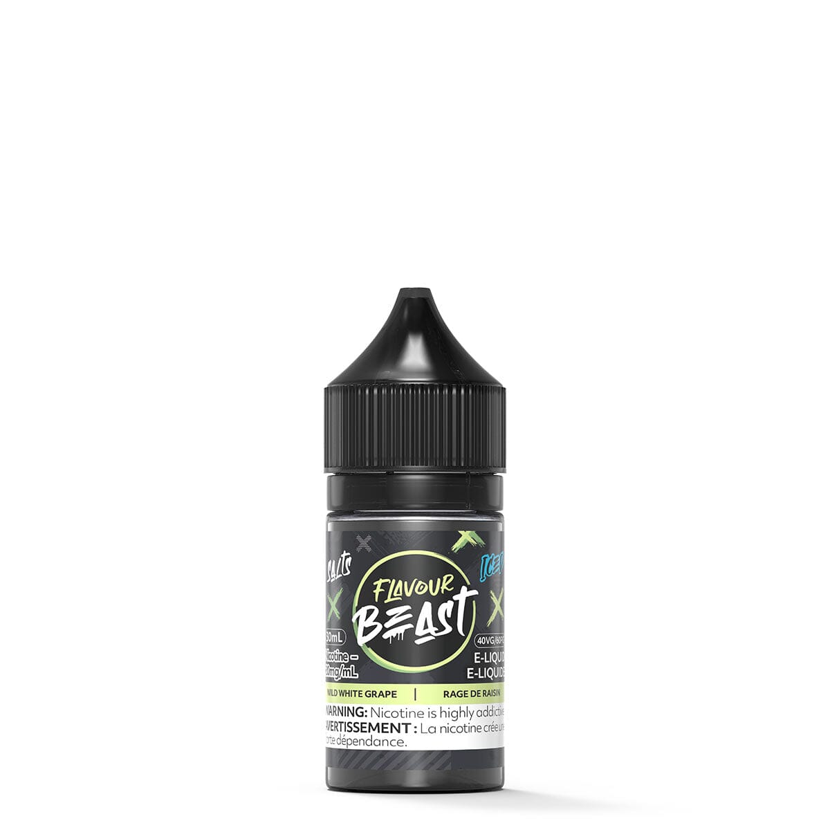 Flavour Beast Wild White Grape Iced Salt Nic E Liquid E-Liquid Flavour Beast 