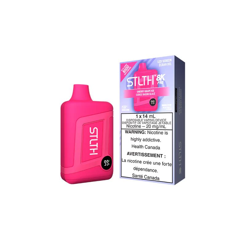 STLTH 8K Pro Grape Cherry Ice Disposable Vape Pen Disposable STLTH 
