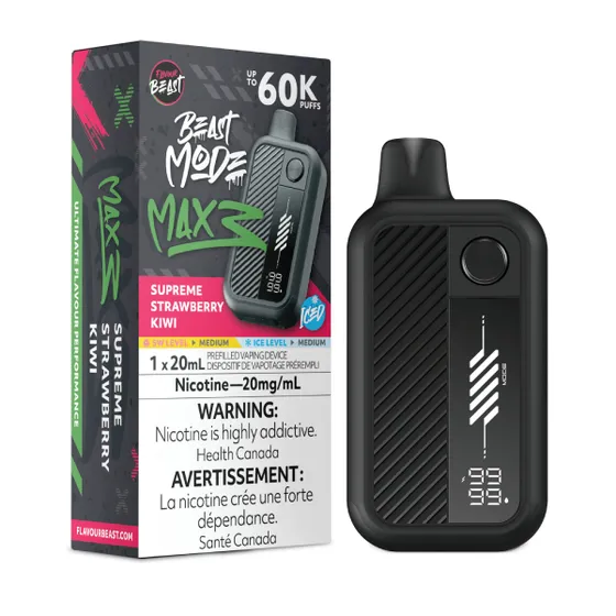 Flavour Beast Beast Mode Max 3 -  Supreme Strawberry Kiwi Iced