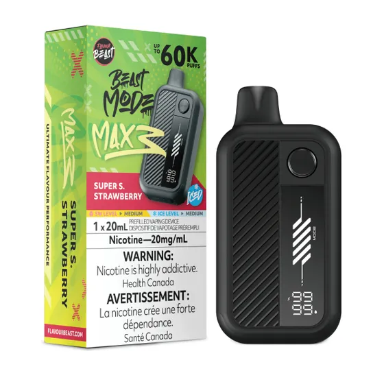 Flavour Beast Beast Mode Max 3 - Super S. Strawberry Iced
