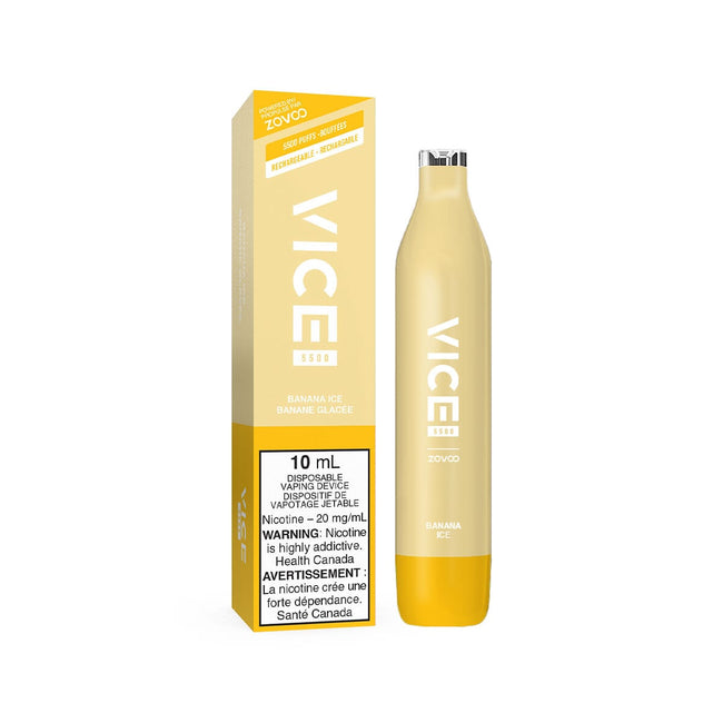 Vice 5500 Banana Ice Disposable Vape Pen Disposable Vice 20mg/mL 