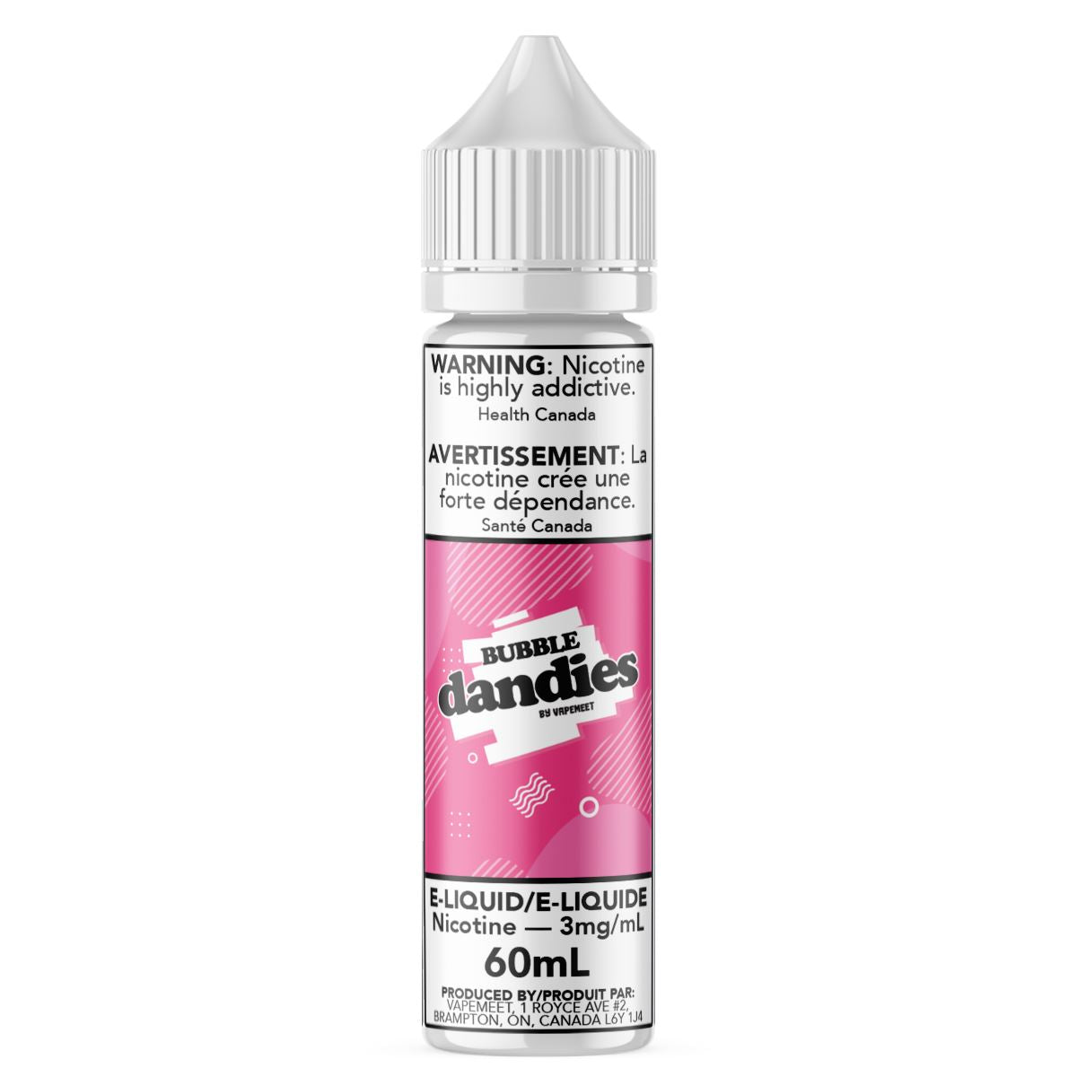 Dandies - Bubble E-Liquid Dandies 60mL 0 mg/mL 