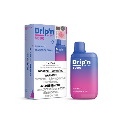 Drip'n by Envi Blue Razz Disposable Vape Pen Disposable Drip'n 20mg/mL 